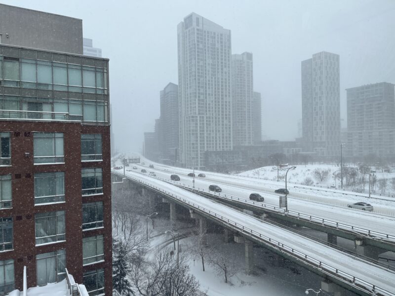 In the midst of a snowy weekend in Toronto