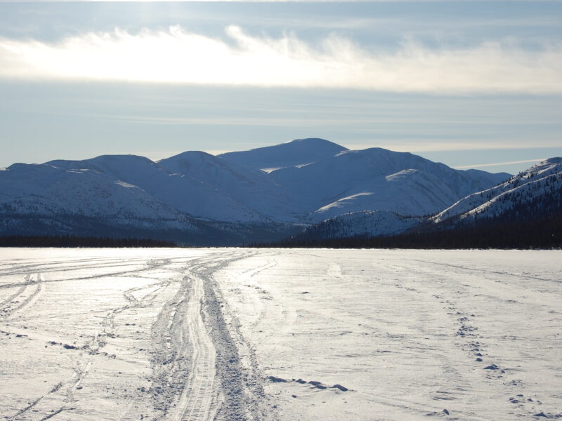 Walking on Frozen Fish Lake
