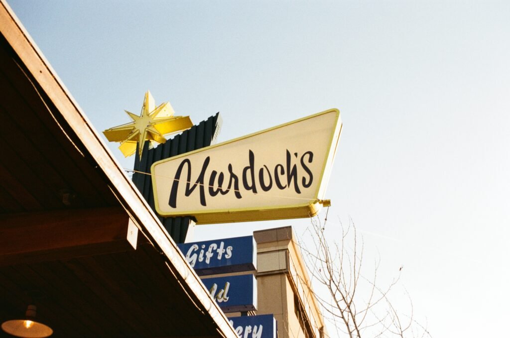 the Murdoch's sign in Whitehorse